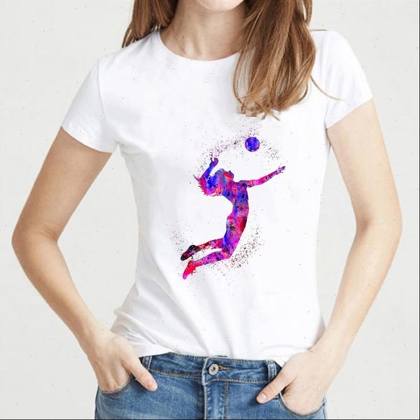 watercolor volleyball girl graphic print tshirt femme korean clothes t shirt female tee tumblr streetwear drop shipping, White
watercolor volleyball girl graphic print tshirt femme korean clothes t shirt female tee tumblr streetwear drop shipping, White