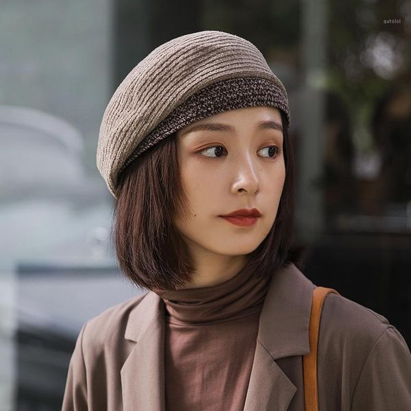 autumn and winter berets women's korean style bud hats, chenille knitwear painters' hats, women's fashion berets1, Blue;gray
autumn and winter berets women's korean style bud hats, chenille knitwear painters' hats, women's fashion berets1, Blue;gray