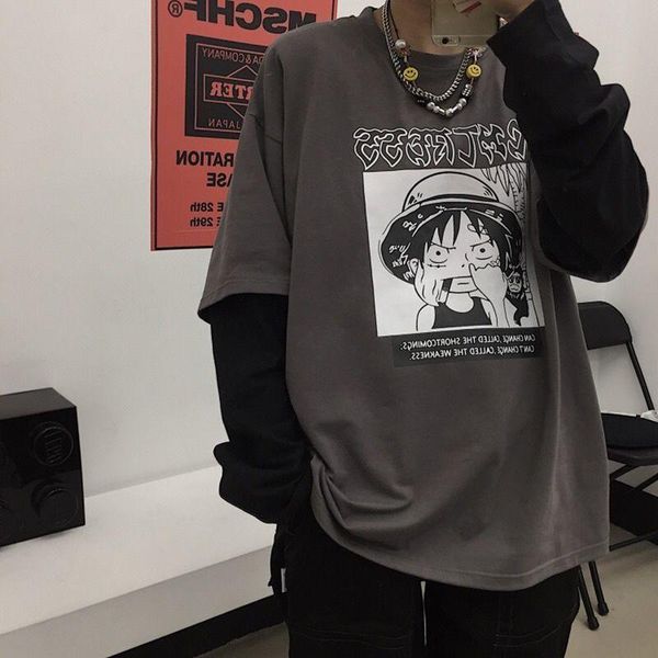 black luffy suits tshirt streetwear men japanese punk oversized t shirt funny casual couple autumn harajuku one piece t shirt c1021, White;black
black luffy suits tshirt streetwear men japanese punk oversized t shirt funny casual couple autumn harajuku one piece t shirt c1021, White;black