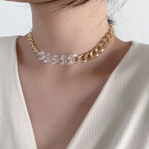 peri'sbox gold silver color mixed chunky chain necklaces transparent acrylic necklaces for women minimalist choker necklace 2020, Golden;silver
peri'sbox gold silver color mixed chunky chain necklaces transparent acrylic necklaces for women minimalist choker necklace 2020, Golden;silver