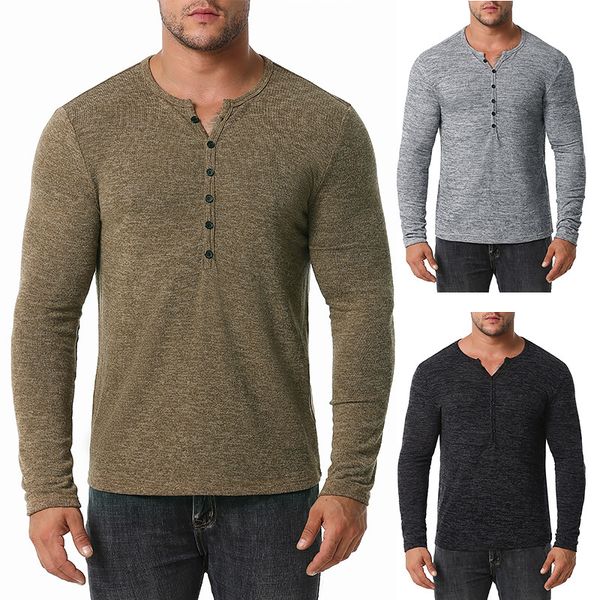new mens autumn and winter long-sleeved base solid color youth henry collar mens t-shirt, White;black
new mens autumn and winter long-sleeved base solid color youth henry collar mens t-shirt, White;black
