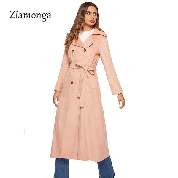 women's trench coats ziamonga women fashion autumn winter comfortable loose coat professional temperament girls warm outdoor long, Tan;black 
women's trench coats ziamonga women fashion autumn winter comfortable loose coat professional temperament girls warm outdoor long, Tan;black