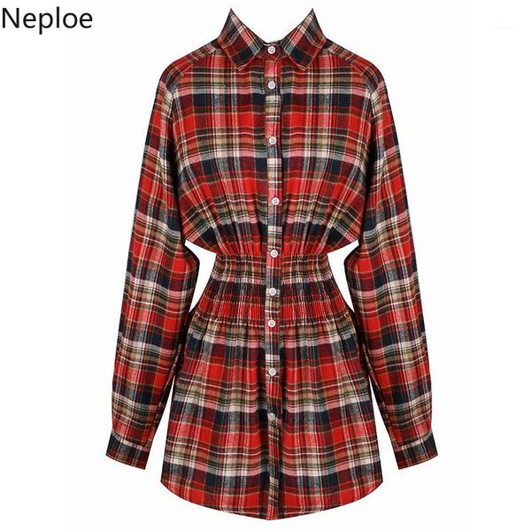 neploe spring blusas mujer de moda 2019 new fashion patchwork women blouse plaid turn-down collar shrinking waist shirts 429701, White
neploe spring blusas mujer de moda 2019 new fashion patchwork women blouse plaid turn-down collar shrinking waist shirts 429701, White