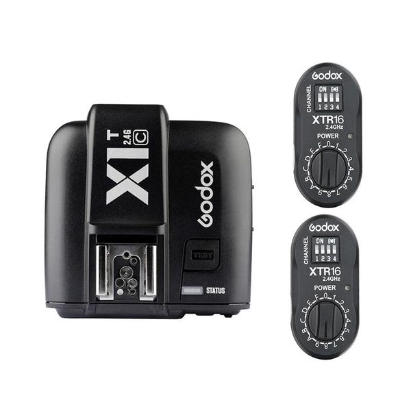 camera remotes & shutter releases godox x1t-c transmitter + xtr-16 receiver 2.4g wireless strobe flash trigger for ad180 ad360 de300 sk400 q
camera remotes & shutter releases godox x1t-c transmitter + xtr-16 receiver 2.4g wireless strobe flash trigger for ad180 ad360 de300 sk400 q