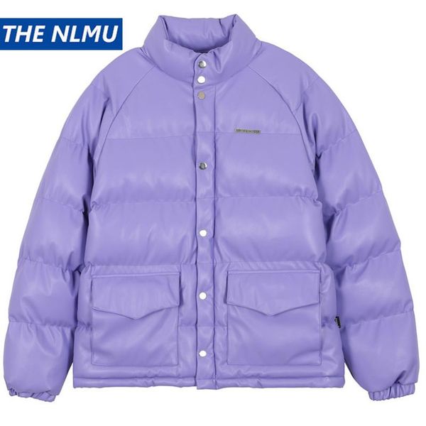 2020 winter thick pu parkas jackets streetwear hip hop solid color cotton padded jacket coats harajuku warm outwear wy356, Black
2020 winter thick pu parkas jackets streetwear hip hop solid color cotton padded jacket coats harajuku warm outwear wy356, Black