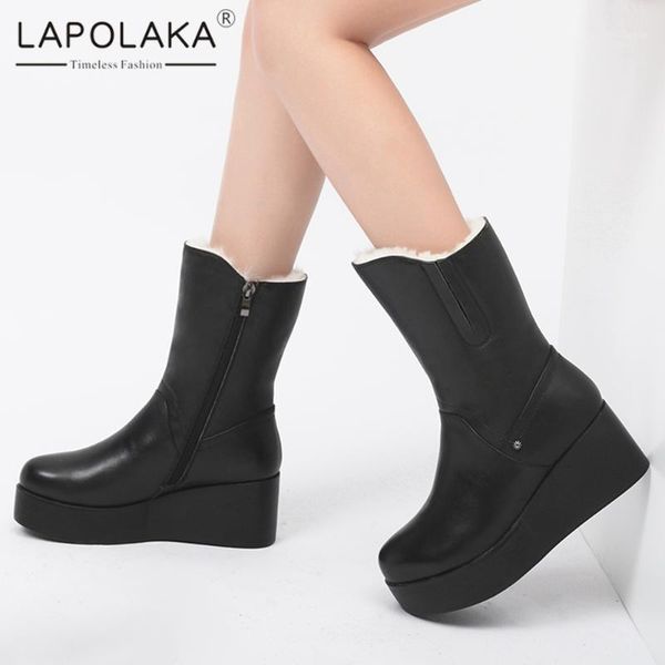 boots lapolaka brand flat platform warm winter woman shoes genuinecow leather work office ladies1, Black
boots lapolaka brand flat platform warm winter woman shoes genuinecow leather work office ladies1, Black