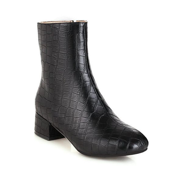 2021 new high heel fashion ankle pu leather women shoes autumn winter square toe ladies boots size 34-43 z64q, Black
2021 new high heel fashion ankle pu leather women shoes autumn winter square toe ladies boots size 34-43 z64q, Black
