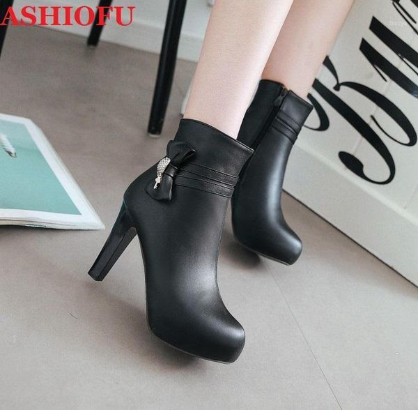 ashiofu handmade new ladies high heels boots butterfly-knot party prom ankle booties daily wear fashion winter short boots shoes1, Black
ashiofu handmade new ladies high heels boots butterfly-knot party prom ankle booties daily wear fashion winter short boots shoes1, Black
