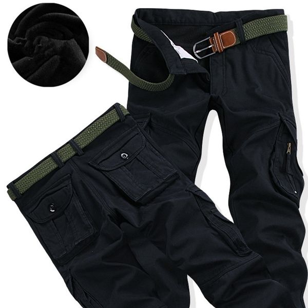 men's cargo pants winter thick warm pant full length multi pocket casual military baggy jogger tactical trousers plus size 28-40 lj2011, Black
men's cargo pants winter thick warm pant full length multi pocket casual military baggy jogger tactical trousers plus size 28-40 lj2011, Black