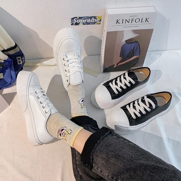 women sneakers leather shoes ladies fashion new casual flats shoes women's solid color simple comfort vulcanized shoes female #2b7j
women sneakers leather shoes ladies fashion new casual flats shoes women's solid color simple comfort vulcanized shoes female #2b7j