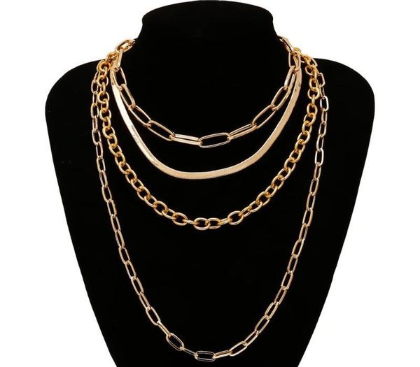 ingesight.z 4pcs/set multi layered chunky thick miami curb cuban choker necklace gothic gold color snake chain necklaces11, Silver
ingesight.z 4pcs/set multi layered chunky thick miami curb cuban choker necklace gothic gold color snake chain necklaces11, Silver