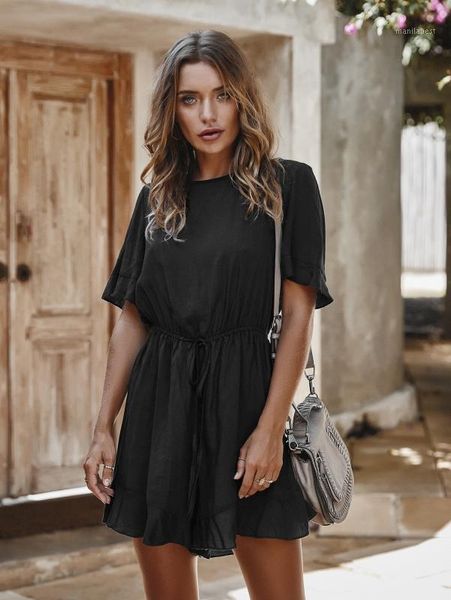 summer short playsuits jumpsuit women new solid short sleeve loose bodysuit womens holiday jumpsuits femme1, Black;white
summer short playsuits jumpsuit women new solid short sleeve loose bodysuit womens holiday jumpsuits femme1, Black;white