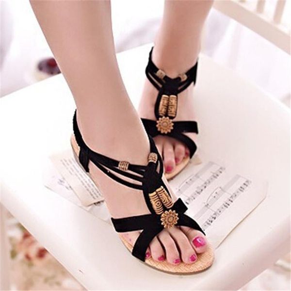 fashion bohemian lady's summer bead low heel wedge sandal black/white beach sandal casual flip flop shoes
fashion bohemian lady's summer bead low heel wedge sandal black/white beach sandal casual flip flop shoes