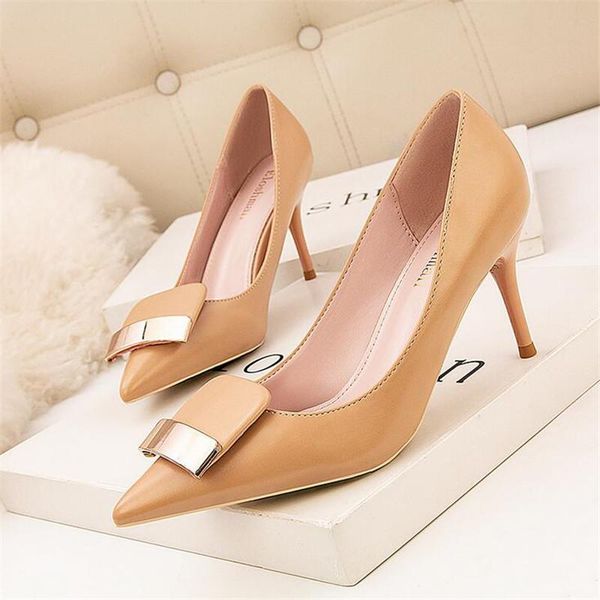 pointed thin heels with shallow mouth metal belt buckle professional was thin high heels shoes pumps for women #7872, Black
pointed thin heels with shallow mouth metal belt buckle professional was thin high heels shoes pumps for women #7872, Black