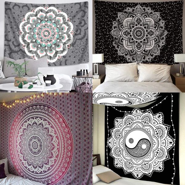 men's casual shirts mandala tapestry wall hanging sandy beach throw rug blanket camping tent travel mattress bohemian sleeping pad tape, White;black
men's casual shirts mandala tapestry wall hanging sandy beach throw rug blanket camping tent travel mattress bohemian sleeping pad tape, White;black