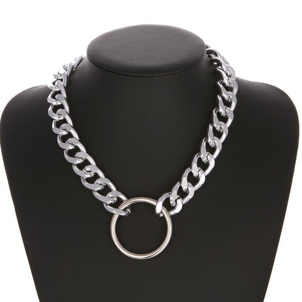 gothic long chain choker necklace for women men circle rock statement necklace goth jewelry vintage collier accessories, Silver
gothic long chain choker necklace for women men circle rock statement necklace goth jewelry vintage collier accessories, Silver