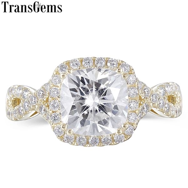 transgems 14k 585 yellow gold center 2ct 7.5mm gh color cushion cut moissnaite halo engagement ring for women wedding gift y200620, Slivery;golden
transgems 14k 585 yellow gold center 2ct 7.5mm gh color cushion cut moissnaite halo engagement ring for women wedding gift y200620, Slivery;golden