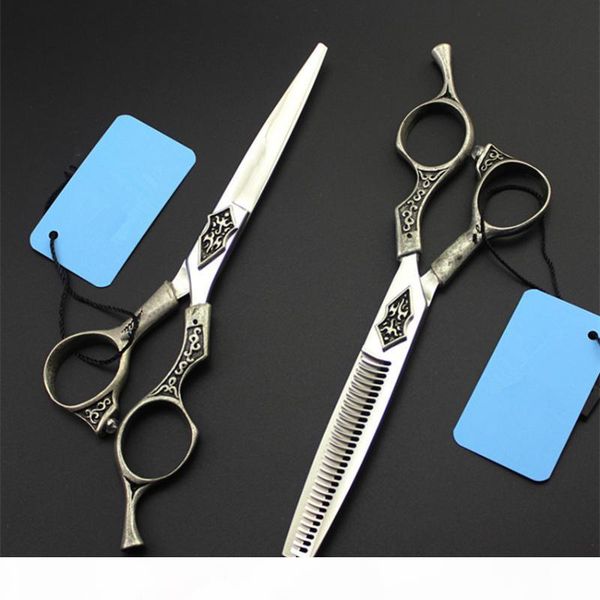 professional upscale japan 440c 6 inch retro hair scissors set cutting barber makeup makas thinning shears hairdressing scissors
professional upscale japan 440c 6 inch retro hair scissors set cutting barber makeup makas thinning shears hairdressing scissors