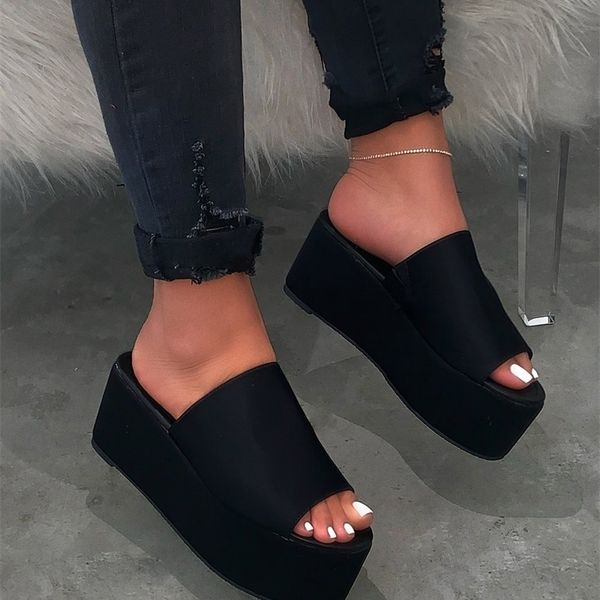 women shoes leopard high-heel flat non-slip slipper waterproof platform durable sandals outdoor summer beach flip flop y200423, Black
women shoes leopard high-heel flat non-slip slipper waterproof platform durable sandals outdoor summer beach flip flop y200423, Black