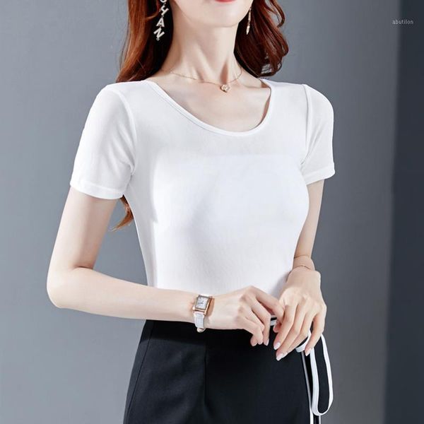 women's t-shirt mesh femme white soild o neck women retro style slim plus size vintage tshirts tee mujer camisetas summer1
women's t-shirt mesh femme white soild o neck women retro style slim plus size vintage tshirts tee mujer camisetas summer1