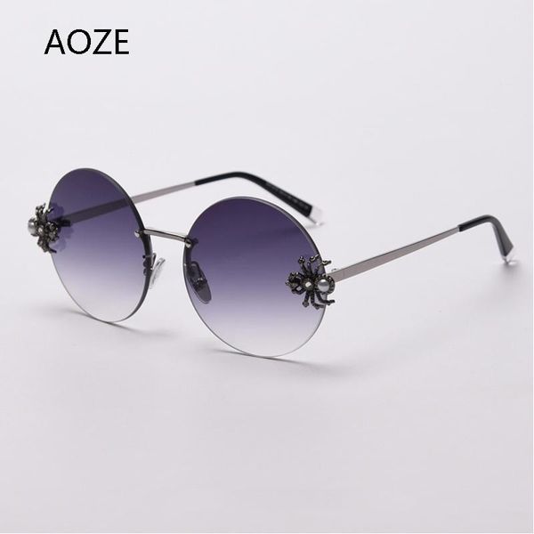 2020 ladies retro rimless spider sunglasses with round fashion designer punk style gradient sunglasses uv women ins popular, White;black
2020 ladies retro rimless spider sunglasses with round fashion designer punk style gradient sunglasses uv women ins popular, White;black