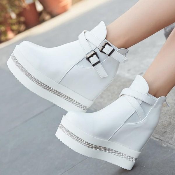 boots xjrhxjr flat with belt buckle increasing zip platform shoes for women casual antumn winter ankle large size 34-40, Black
boots xjrhxjr flat with belt buckle increasing zip platform shoes for women casual antumn winter ankle large size 34-40, Black