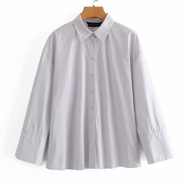 women summer solid poplin blouses shirts 2020 long sleeve buttons fashion street female elegant loose clothes blusas1, White
women summer solid poplin blouses shirts 2020 long sleeve buttons fashion street female elegant loose clothes blusas1, White