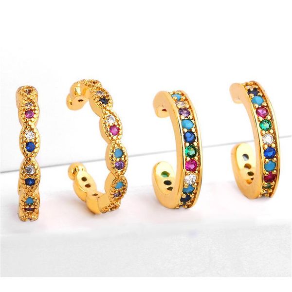 new fashion no pierced ear cuffs for women charm c-shaped gold color cz clip earrings statement earcuffs jewelry acc qylmhj, Silver
new fashion no pierced ear cuffs for women charm c-shaped gold color cz clip earrings statement earcuffs jewelry acc qylmhj, Silver