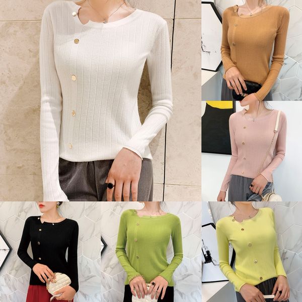 spring 2020 new sweater women's korean t- sweater shirtchic style pure color t-shirt for women's slim fitting and bottoming shirt, White;black 
spring 2020 new sweater women's korean t- sweater shirtchic style pure color t-shirt for women's slim fitting and bottoming shirt, White;black