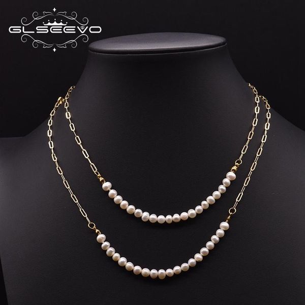 glseevo natural double layer freshwater baroque pearl necklace for women party original ethnic exquisite jewelry gn0250, Silver
glseevo natural double layer freshwater baroque pearl necklace for women party original ethnic exquisite jewelry gn0250, Silver