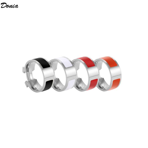 donia jewelry luxury ring fashion suit enamel titanium steel european and american creative exaggerated designer with box, Silver
donia jewelry luxury ring fashion suit enamel titanium steel european and american creative exaggerated designer with box, Silver