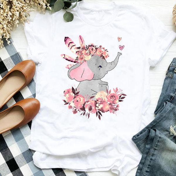 women lady elephant love floral flower fruit summer autumn print tshirt female t tee womens shirt clothes graphic t shirt, White
women lady elephant love floral flower fruit summer autumn print tshirt female t tee womens shirt clothes graphic t shirt, White