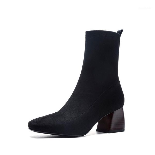 boots 2021 women ankle plus size 22-26.5cm length british style flock stretch casual fashion european and american1, Black
boots 2021 women ankle plus size 22-26.5cm length british style flock stretch casual fashion european and american1, Black
