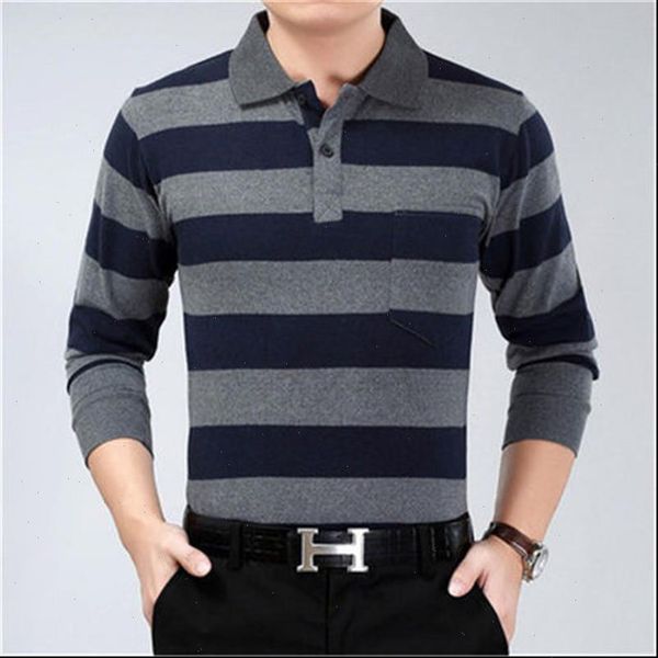cotton long sleeve mens polo shirt striped real pocket 2021 spring male polo dress classic business father gift drop ship, White;black
cotton long sleeve mens polo shirt striped real pocket 2021 spring male polo dress classic business father gift drop ship, White;black