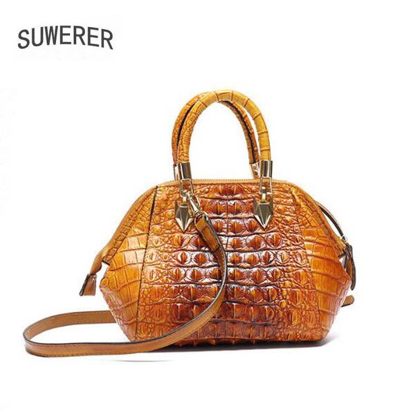 suwerer new women genuine leather bags fashion crocodile pattern luxury handbags women bags designer leather shoulder bag
suwerer new women genuine leather bags fashion crocodile pattern luxury handbags women bags designer leather shoulder bag
