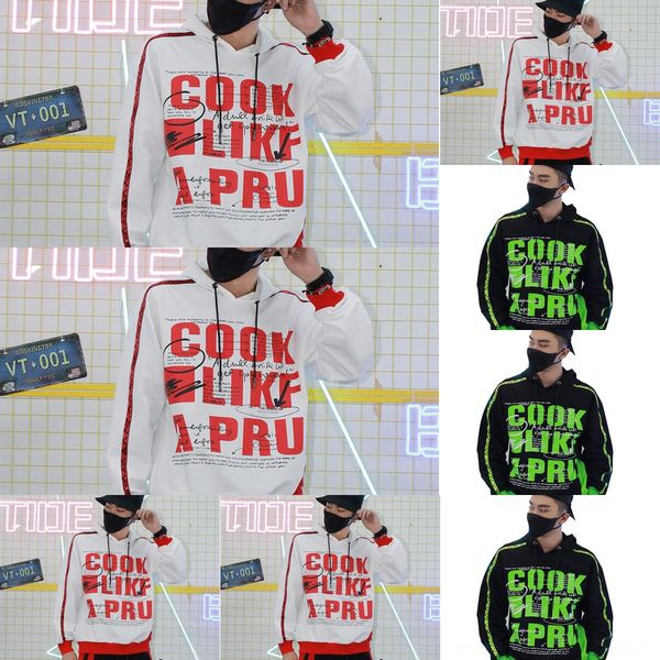 chaopai coat sweater male student loose korean hip hop personalized fashion printed letters youth popular men's sweater coat f13da, Black
chaopai coat sweater male student loose korean hip hop personalized fashion printed letters youth popular men's sweater coat f13da, Black