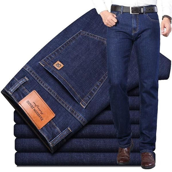 men's jeans 2021 autumn business regular fit classic style black blue fashion denim stretch pants male brand trousers
men's jeans 2021 autumn business regular fit classic style black blue fashion denim stretch pants male brand trousers