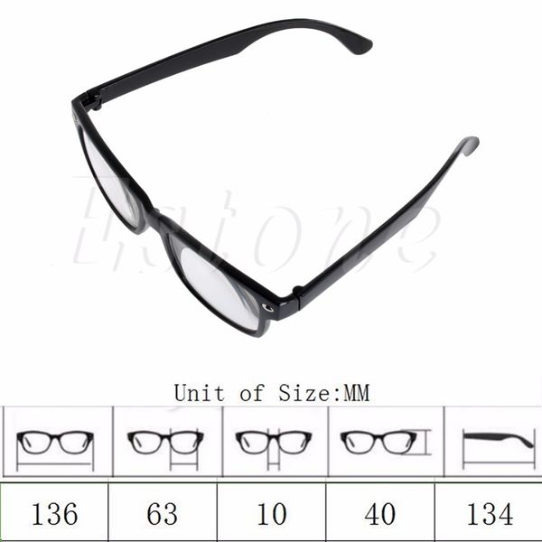 retro spring classic style black reading frame glasses readers +1.0 4.0
retro spring classic style black reading frame glasses readers +1.0 4.0