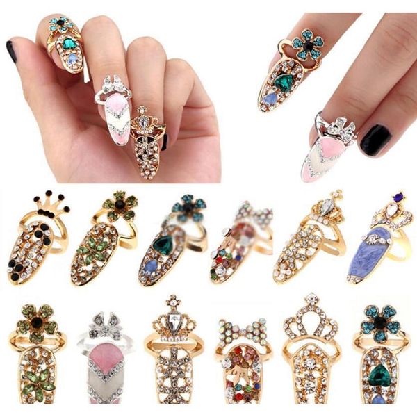 new fashion crystal finger rings rhinestone flower crown finger nail rings cute bowknot nail art finger ring for gir bbydgy bde_home, Silver
new fashion crystal finger rings rhinestone flower crown finger nail rings cute bowknot nail art finger ring for gir bbydgy bde_home, Silver
