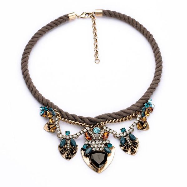 n00947 new arrival seller official fashion brown fabric rope chain statement pendants chokers necklaces women 2014, Golden;silver
n00947 new arrival seller official fashion brown fabric rope chain statement pendants chokers necklaces women 2014, Golden;silver
