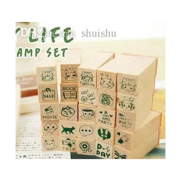 wholesale-diy diary craft stamp decorative scrapbooking wood stamp 25pcs/set love / happy life two styles wooden jllbej sport77777
wholesale-diy diary craft stamp decorative scrapbooking wood stamp 25pcs/set love / happy life two styles wooden jllbej sport77777