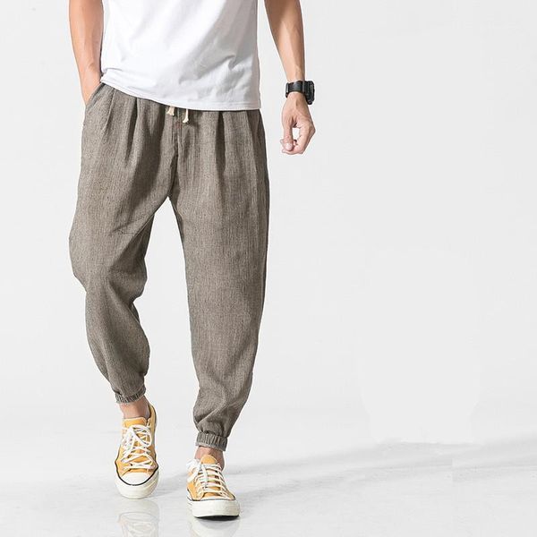 men's pants 2021 chinese style harem jogger men cotton linen sweatpants trousers casual lightweight spring summer joggers 5xl1, Black
men's pants 2021 chinese style harem jogger men cotton linen sweatpants trousers casual lightweight spring summer joggers 5xl1, Black