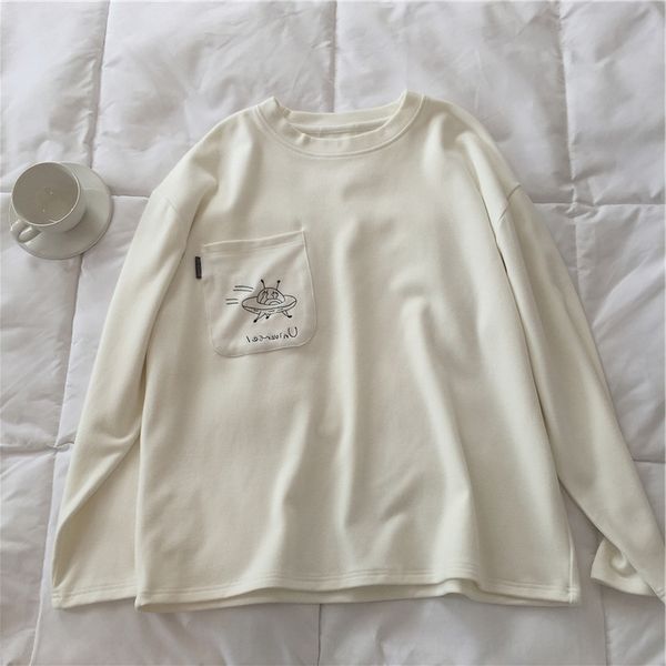 z37kp 2019 new matte embroideryembroidery embroidery cartoon embroidered coat t-shirt for women autumn and winter new version korean of vers, White
z37kp 2019 new matte embroideryembroidery embroidery cartoon embroidered coat t-shirt for women autumn and winter new version korean of vers, White
