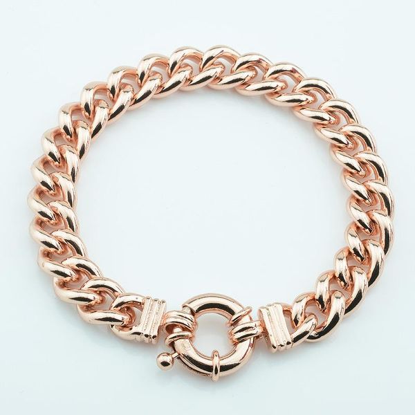 1pcs new mens boys womens 10mm huge chunky rose gold color big bracelet link curb chain wholesale jewelry, Black
1pcs new mens boys womens 10mm huge chunky rose gold color big bracelet link curb chain wholesale jewelry, Black