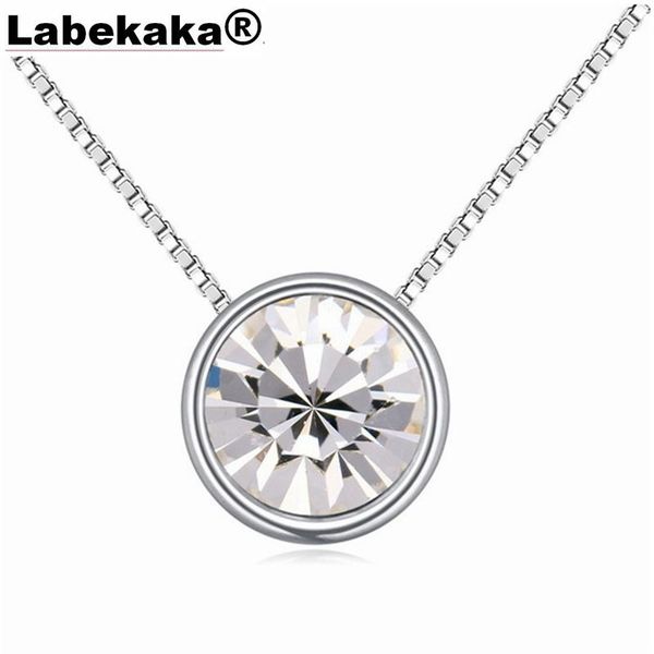pendant necklaces labekaka retro simple round necklace embellished with crystal from women casual design female jewellery, Silver
pendant necklaces labekaka retro simple round necklace embellished with crystal from women casual design female jewellery, Silver
