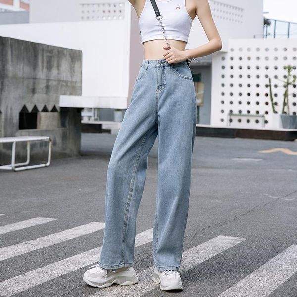 new ladies jeans women's high waist wide leg pants mom ol straight wide leg womens jeans denim flare pant plus size denim pants, Blue
new ladies jeans women's high waist wide leg pants mom ol straight wide leg womens jeans denim flare pant plus size denim pants, Blue