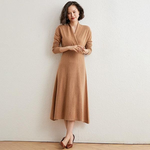 women sweaters 100% pure cashmere pullovers winter new arrival v-neck dresses long jumpers knitwear girl clothes1, White;black
women sweaters 100% pure cashmere pullovers winter new arrival v-neck dresses long jumpers knitwear girl clothes1, White;black