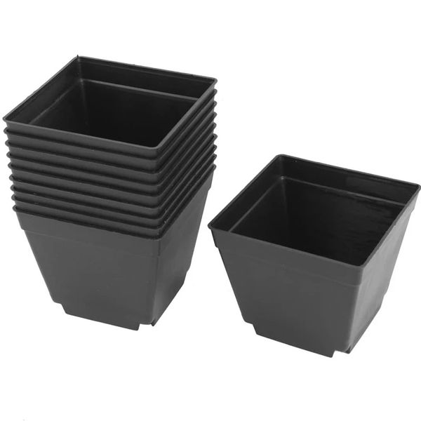 d10xh8.5cm 4inch black square plastic plant pots seedling nursery transplanting planter container for garden wholesale
d10xh8.5cm 4inch black square plastic plant pots seedling nursery transplanting planter container for garden wholesale