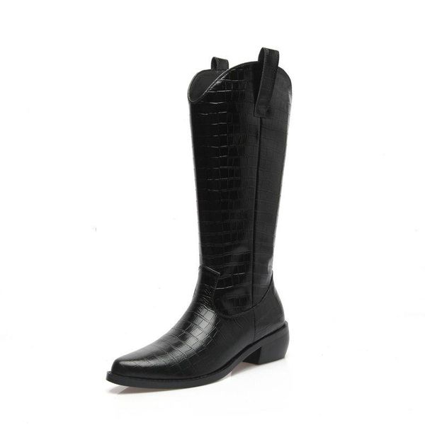 genuine leather winter boots women knee high long boots 4.5cm high heels for girls party wedding shoes woman, Black
genuine leather winter boots women knee high long boots 4.5cm high heels for girls party wedding shoes woman, Black