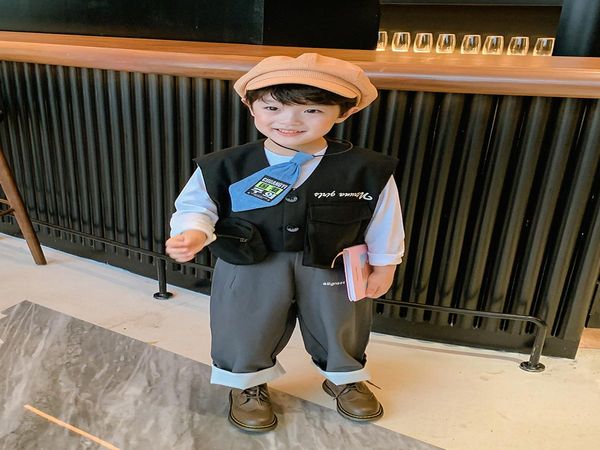 spring and autumn 2020 new vest outer wear western style big children's vest waistcoat children's clothing fashion sqcxkx, Blue
spring and autumn 2020 new vest outer wear western style big children's vest waistcoat children's clothing fashion sqcxkx, Blue